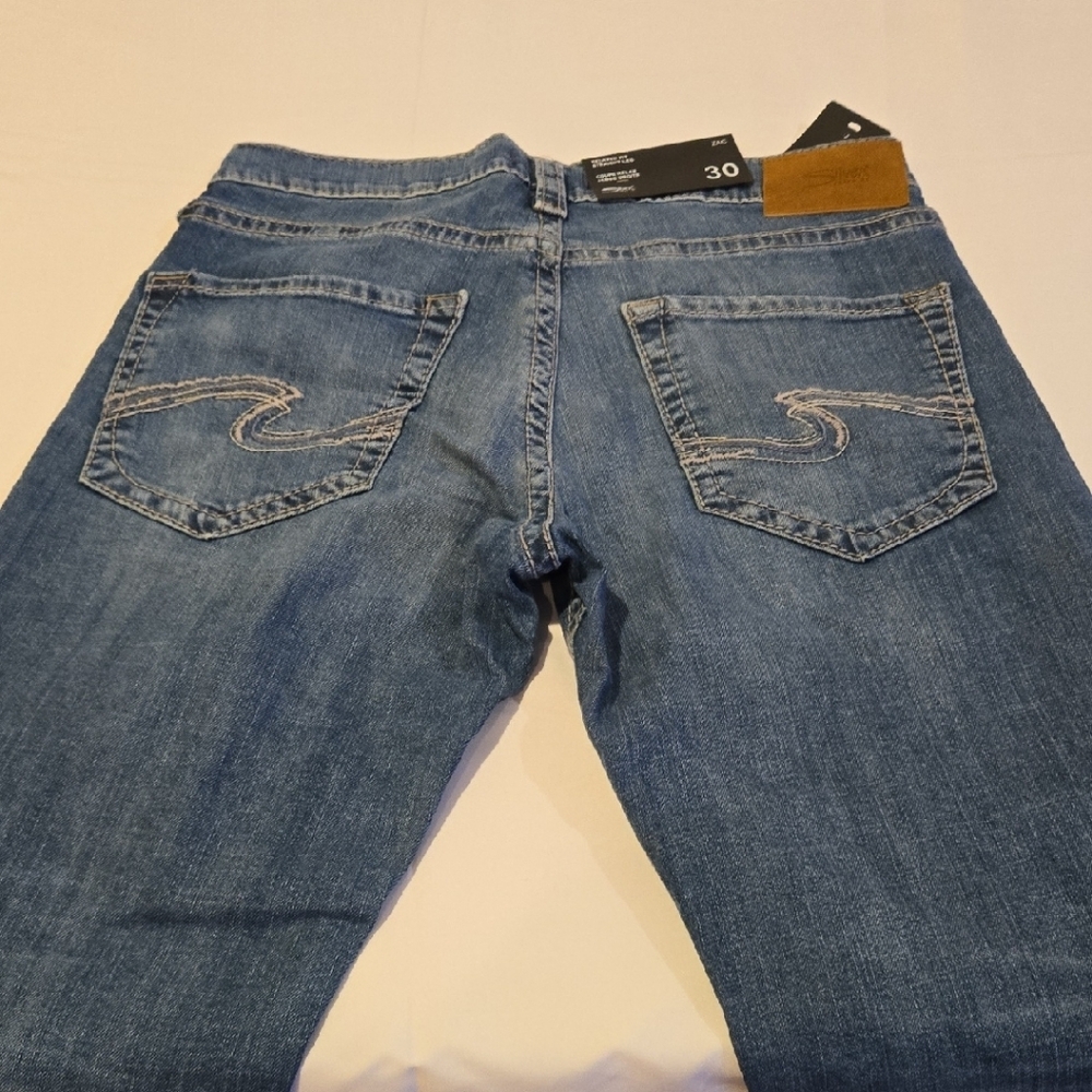 Silver Jeans Men's Straight Leg Blue Denim - Picture 3 of 6